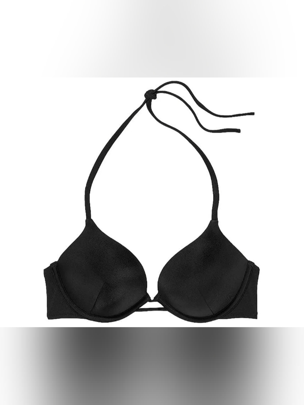 36D VS Swim Bombshell Bikini Top Black Tropical